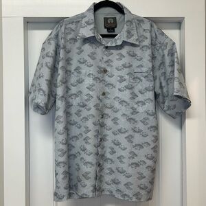 Weatherproof Men’s Button Down Fishing Shirt Short Sleeves Size XL